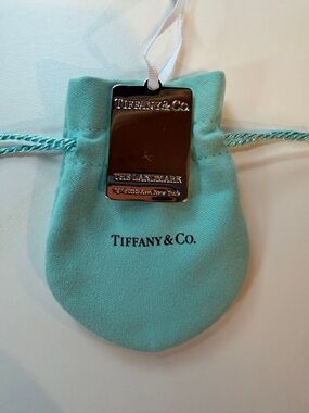 Tiffany & Co. Silver Bag Tag with Pouch